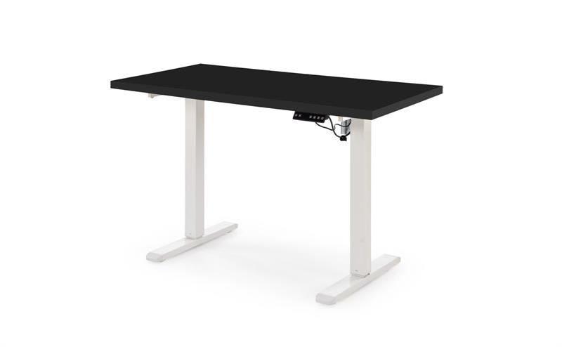 B-54 písací stolík, nastav.výška, kov biely/ doska čierna