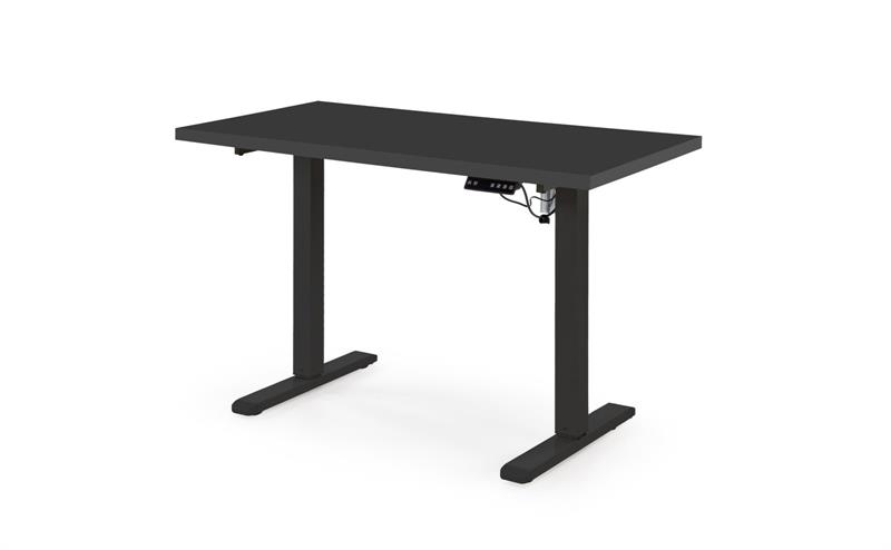 B-54 písací stolík, nastav.výška, kov čierny /doska čierna