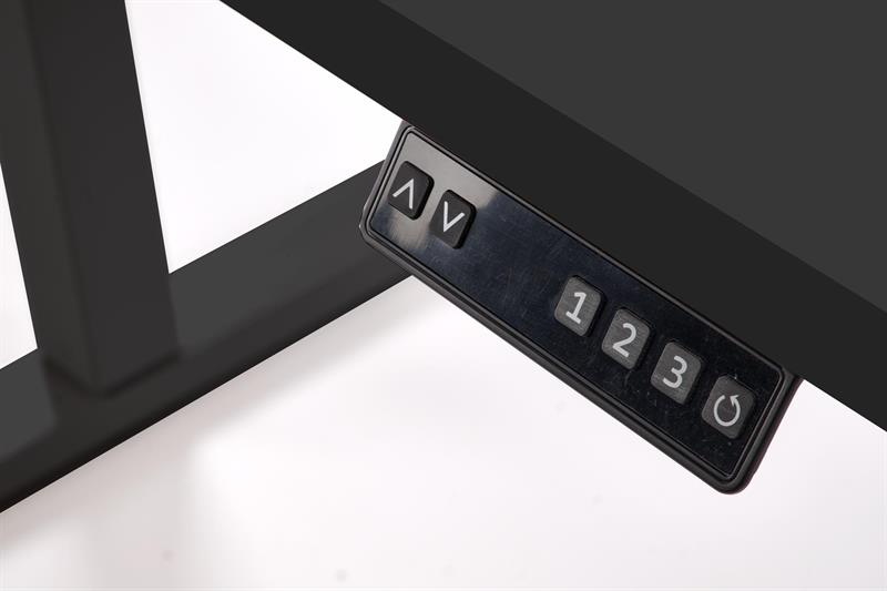 B-54 písací stolík, nastav.výška, kov čierny /doska čierna