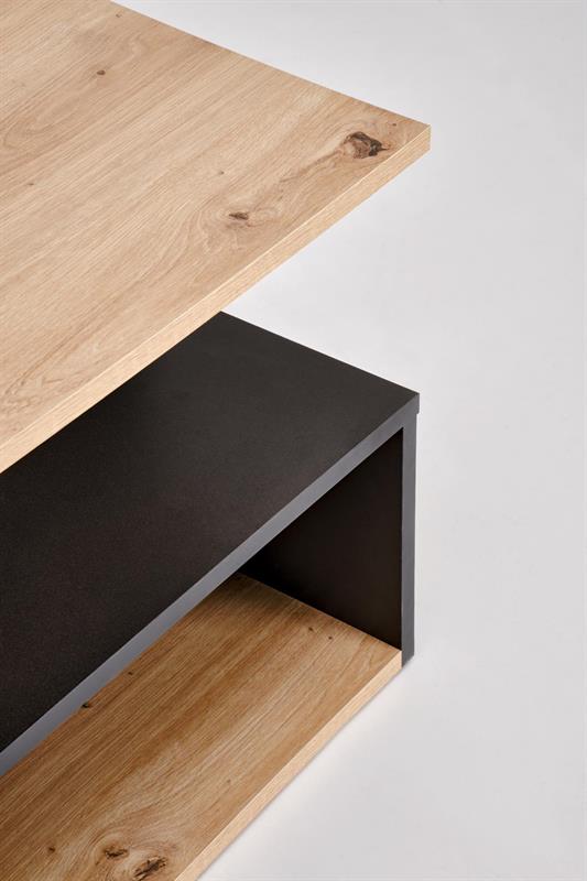 IVA konferenčný stolík, dub artisan / čierna