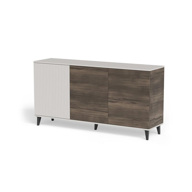 RANDOM 2 KM-1 komoda , kašmír/orech/čierny