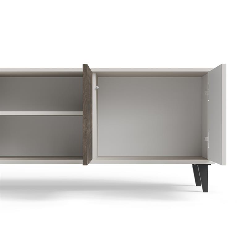 RANDOM 2 RTV-3 skrinka TV 200/40/52cm, kašmír/orech/čierny
