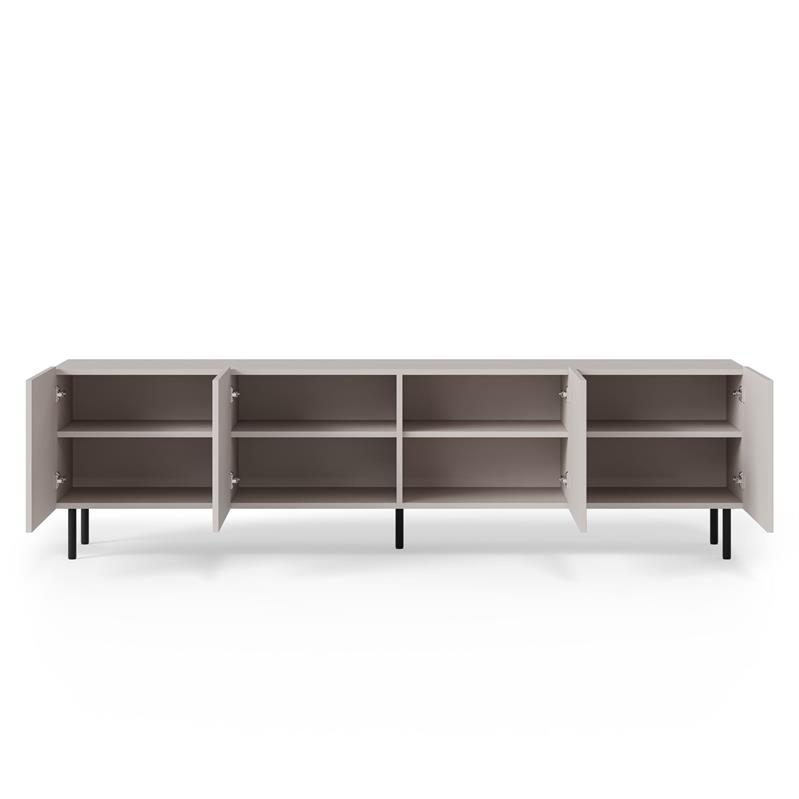 PAXOS RTV-2 skrinka TV 200cm, kašmír/nohy čierne