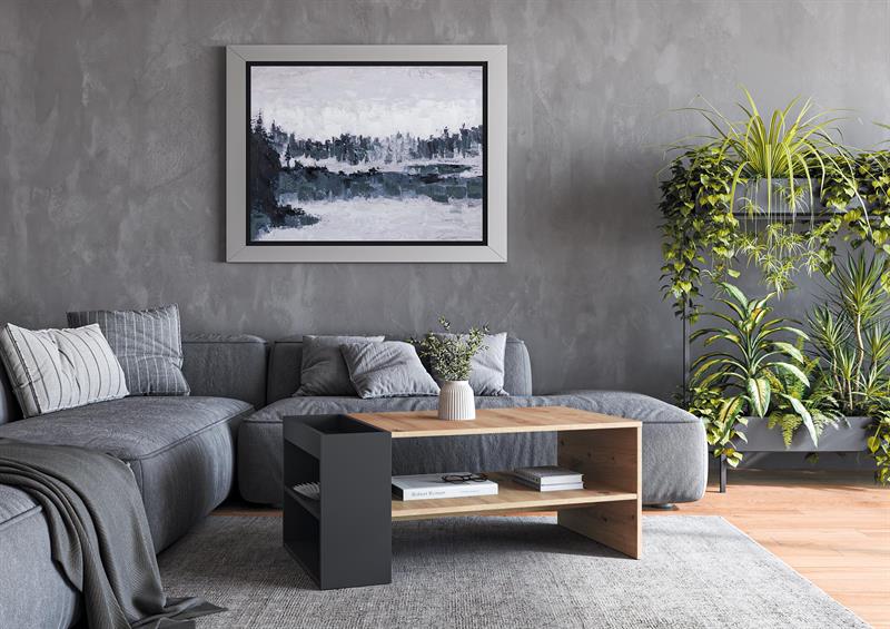 MURCIA konferenčný stolík, dub artisan / čierna