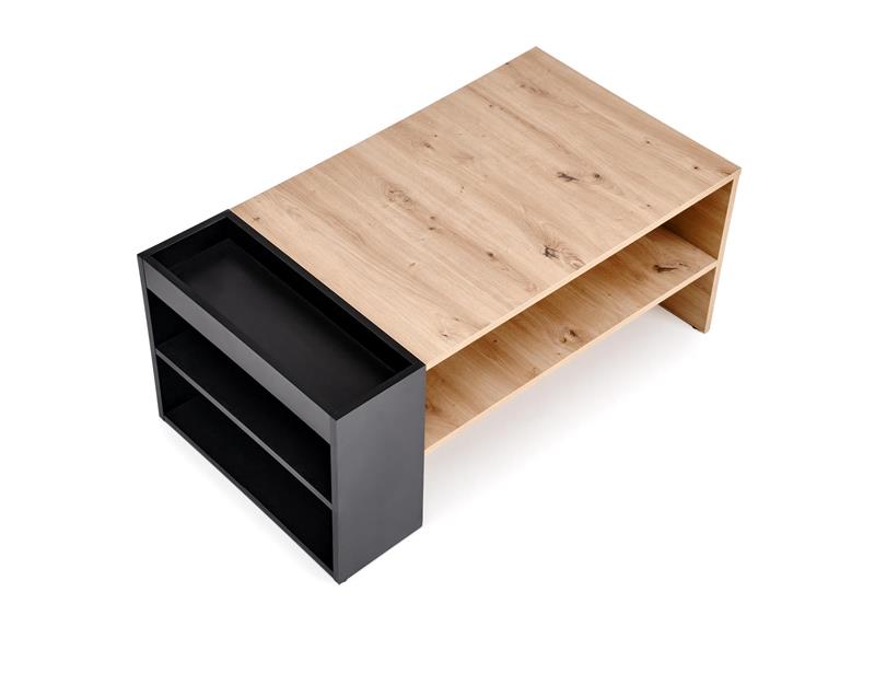 MURCIA konferenčný stolík, dub artisan / čierna