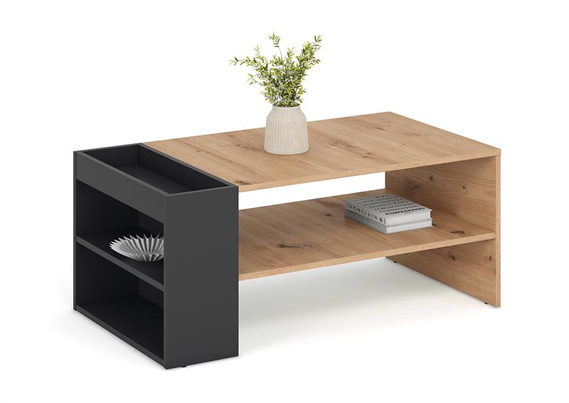 MURCIA konferenčný stolík, dub artisan / čierna