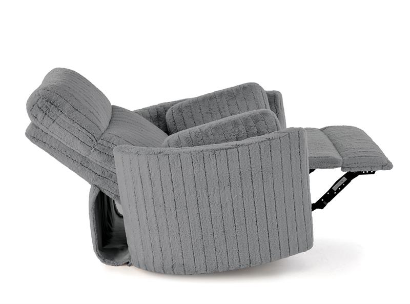 PEGAS relaxačné kreslo, sivé