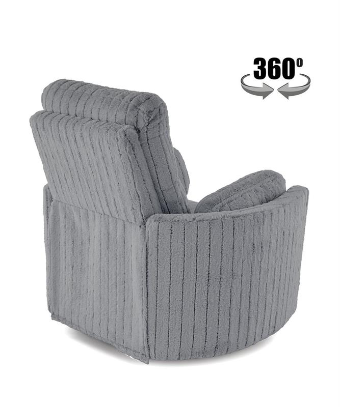 PEGAS relaxačné kreslo, sivé