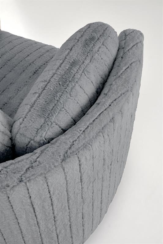 PEGAS relaxačné kreslo, sivé