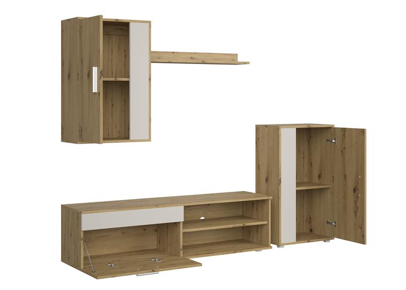 BENSON obývačková zostava, dub artisan - kašmír